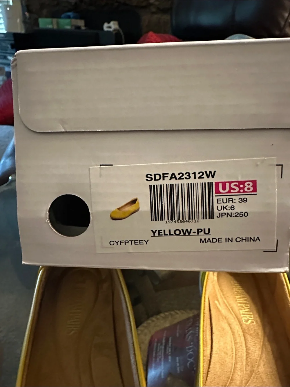 Dream Pairs Yellow Women's Slip-On Ballet Flats